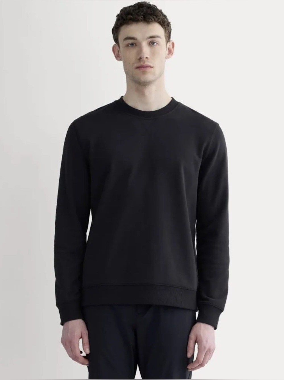 BNWT Everlane French Terry Sweatshirt XXS Unisex Black